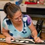 Andrea Wilbur-Sigo, Squaxin & Skokomish artist who created SPS tribal web art